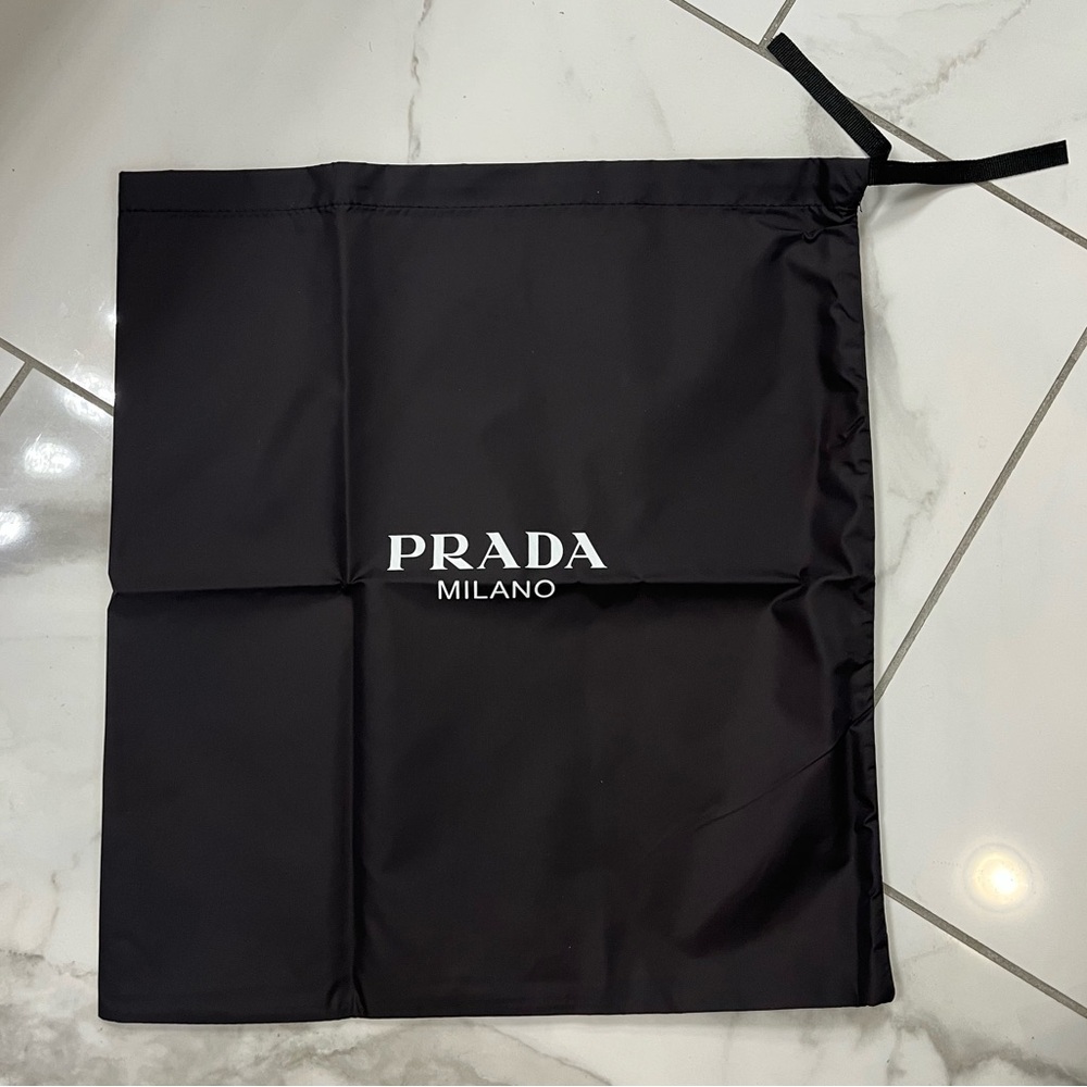 Authentic PRADA Milano Black Dust Bag - Drawstring Protection